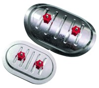 Лючок накладной CAD 250*150 mm Ø200 RED