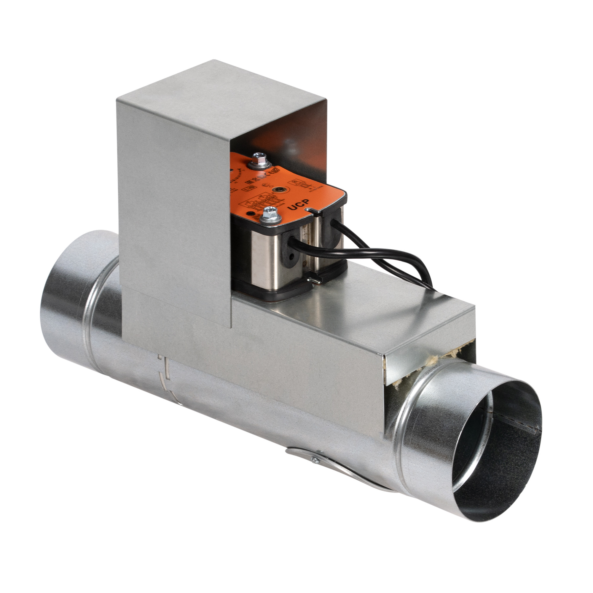 Клапан противопожарный SHUFT SHFDO-60-O-d160-MB24-0-0-Kk-0, Ø160 мм, EI 60